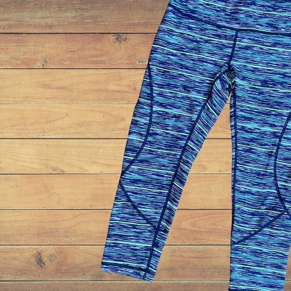 Nordstrom Zella XS Striped Athletic Capri Leggings • Multicolored • Knit  NWOT - Picture 3 of 16